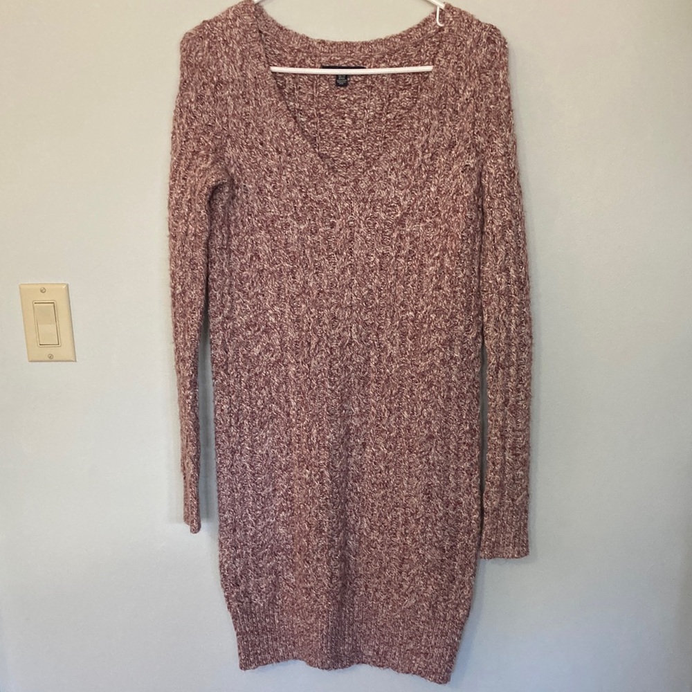 American Eagle V-Neck Knit Sweater Dress